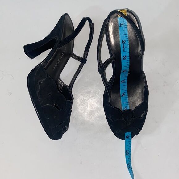 VTG, Apostrophe 85261 560 Fine Leather Upper Suede Heels Women Shoes Size 5 - Picture 10 of 11